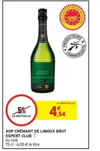 Intermarché Hyper Aop Crémant De Limoux Brut Expert Club offre