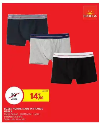 Intermarché Hyper Boxer Homme Made In France Hekla offre