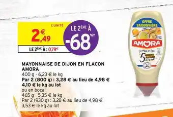 Intermarché Hyper Mayonnaise De Dijon En Flacon Amora offre