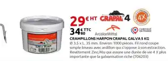 Rural Master Crampillons harpon crapal galva offre