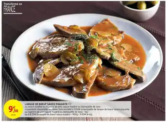 Intermarché Hyper Langue De Bœuf Sauce Piquante offre