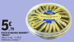 E.Leclerc Filets d'anchois marinés micéli offre
