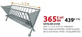 Rural Master Râtelier ovins offre