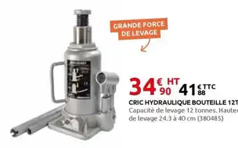 Rural Master Cric hydraulique bouteille 12t offre