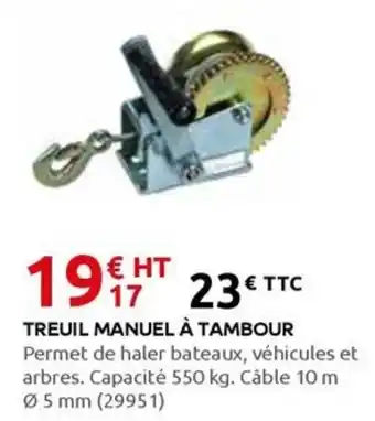 Rural Master Treuil manuel à tambour offre