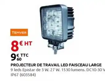 Rural Master Projecteur de travail led faisceau large offre