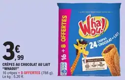 E.Leclerc Crêpes au chocolat au lait whaou offre