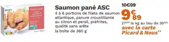 Picard Saumon pané ASC offre