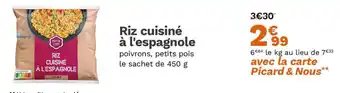 Picard Riz cuisiné à l'espagnole offre