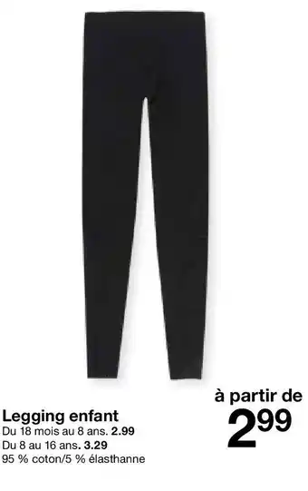 Zeeman Legging enfant offre
