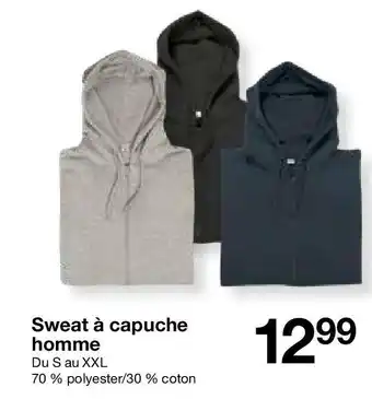 Zeeman Sweat à capuche homme offre