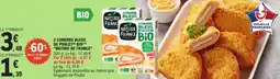 E.Leclerc 2 cordons bleus de poulet nature de franc offre