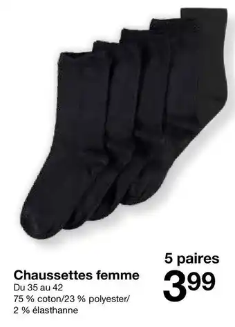 Zeeman Chaussettes femme offre