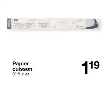 Zeeman Papier cuisson offre