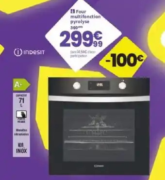 Conforama Four multifonction pyrolyse offre