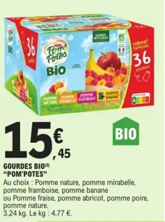 E.Leclerc Gourdes bio pom'potes offre
