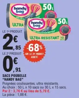E.Leclerc Sacs poubelle handy bag offre