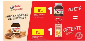 Intermarché Hyper Pâte à Tartiner Nutella, Bioche Tranchée Charbior offre