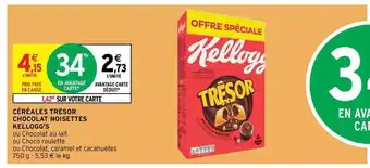 Intermarché Hyper Céréales Trésor Chocolat Noisettes Kellogg's offre