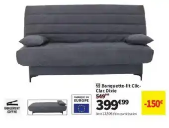Conforama Banquette-lit Clic- Clac Dixie offre