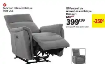 Conforama Fauteuil de relaxation électrique Missouri offre