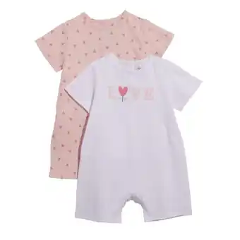 Carrefour TEX BABY Lot 2 pyjamas bébé offre