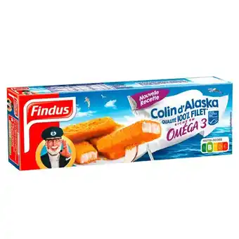 Carrefour FINDUS Bâtonnets de colin d'Alaska MSC surgelés offre