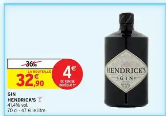 Intermarché Hyper Gin Hendrick's offre