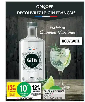 Intermarché Hyper Gin Original France On Off offre