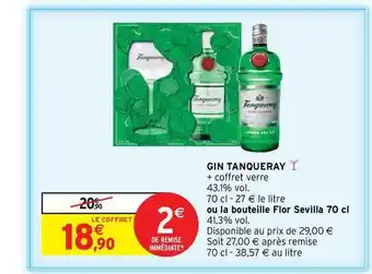 Intermarché Hyper Gin Tanqueray offre