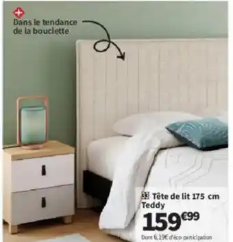 Conforama Tête de lit 175 cm Teddy offre