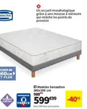Conforama Matelas Sensation offre