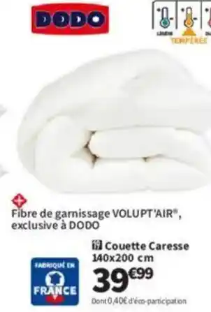 Conforama DODO Couette Caresse 140x200 cm offre