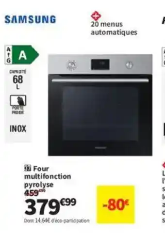 Conforama SAMSUNG Four multifonction pyrolyse offre