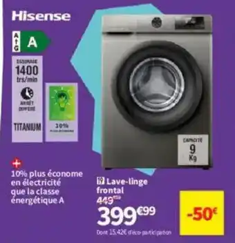 Conforama HISENSE Lave-linge frontal offre