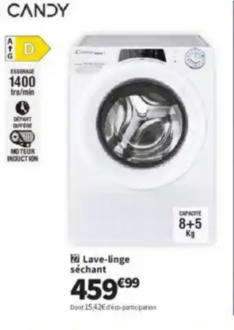 Conforama CANDY Lave-linge séchant offre
