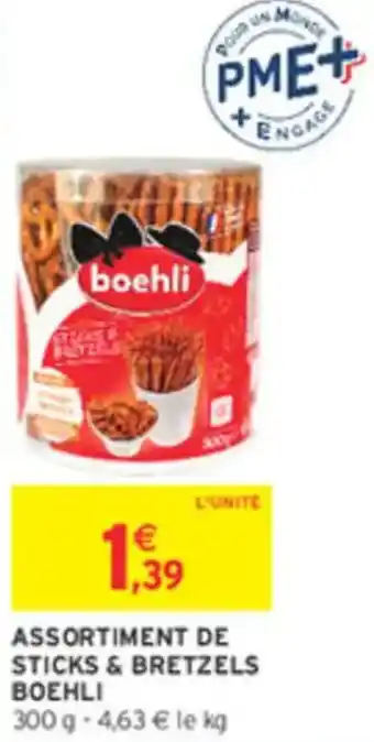 Intermarché Assortiment de sticks & bretzels boehli offre