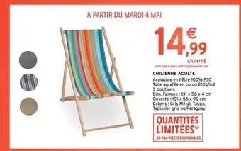 Intermarché Hyper Chilienne Adulte offre