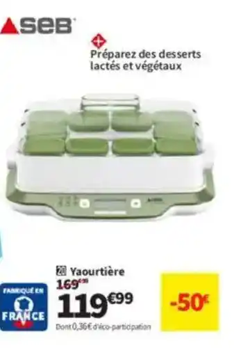 Conforama SEB Yaourtière offre