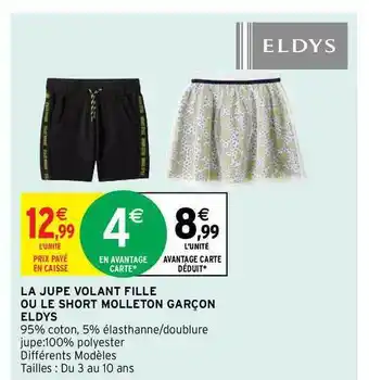 La Jupe Volant Fille Ou Le Short Molleton Garçon Eldys