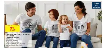 Intermarché Hyper Tee-shirt Rayé Layette, Enfant Ou Adulte Terre De Marins offre