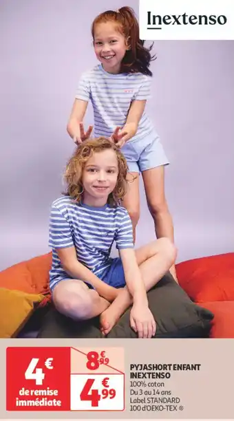 Auchan INEXTENSO Pyjashort enfant offre