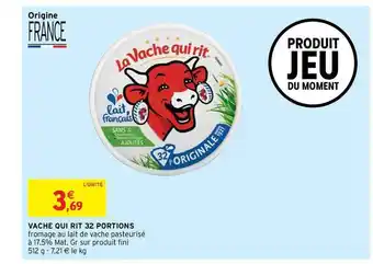 Intermarché Hyper Vache Qui Rit 32 Portions offre