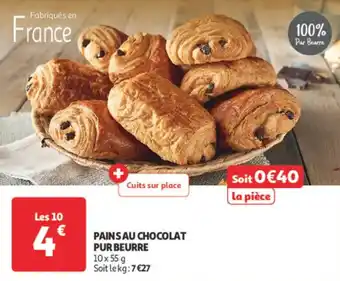 Auchan Pains au chocolat pur beurre offre