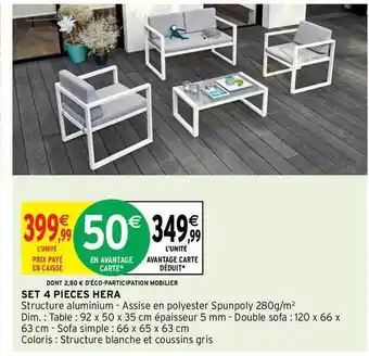 Set 4 Pièces Hera
