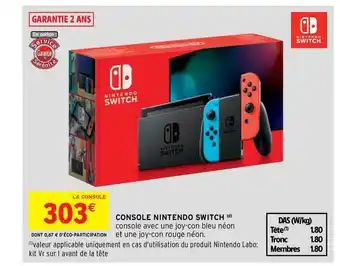 Intermarché Hyper Console Nintendo Switch offre