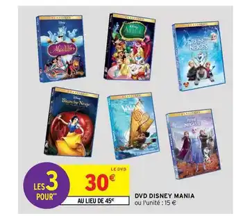 Intermarché Hyper Dvd Disney Mania offre
