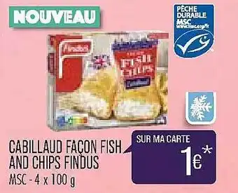 Match Cabillaud Façon Fish And Chips Findus offre