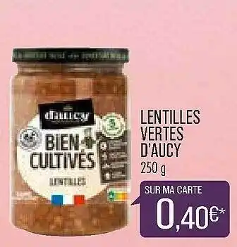 Match Lentilles Vertes D'aucy offre