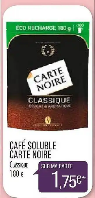 Match Café Soluble Carte Noire offre